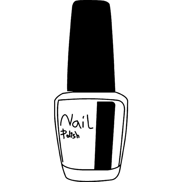 'Nail Polish' Unmounted Rubber Stamp - For Crafting, Scrapbooking and Card Making (RS011027)
