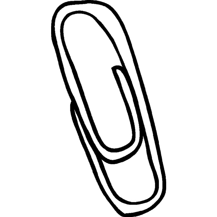 'Paper Clip' Unmounted Rubber Stamp - For Crafting, Scrapbooking and Card Making - Size A7 (RS00006322)