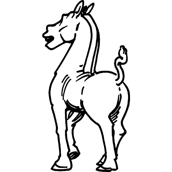 'Horse' Unmounted Rubber Stamp (RS021969)