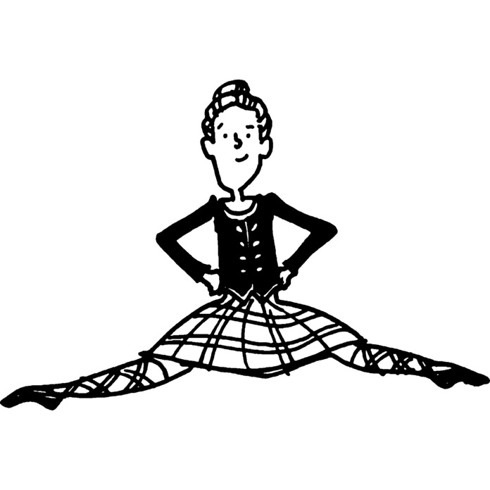 'Highland Dancer' Unmounted Rubber Stamp - Craft Stamp for Scrapbooking, Card Making, Journals and Projects (RS021953)