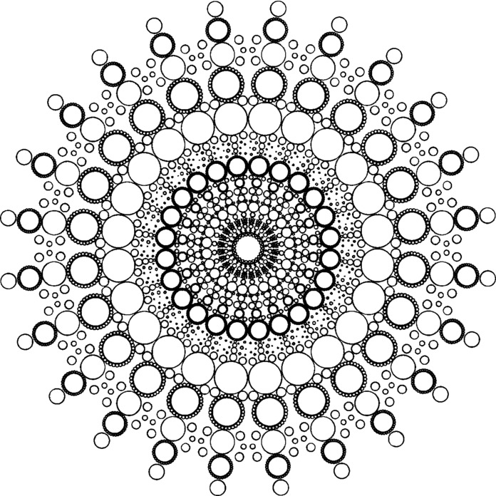 'Fancy Mandala' Unmounted Rubber Stamp - For Crafting, Scrapbooking and Card Making - Size A7 (RS00007877)