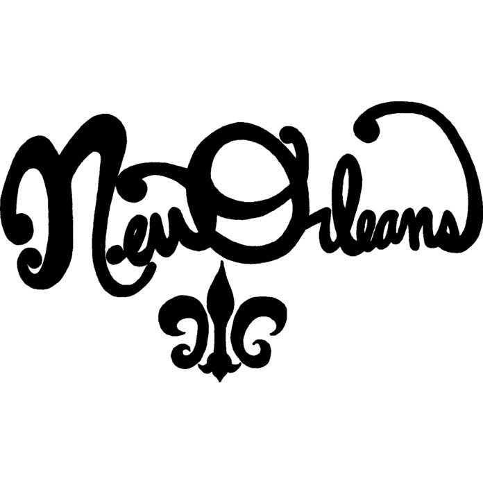 'New Orleans Text' Unmounted Rubber Stamp - For Crafting, Scrapbooking and Card Making (RS015225)