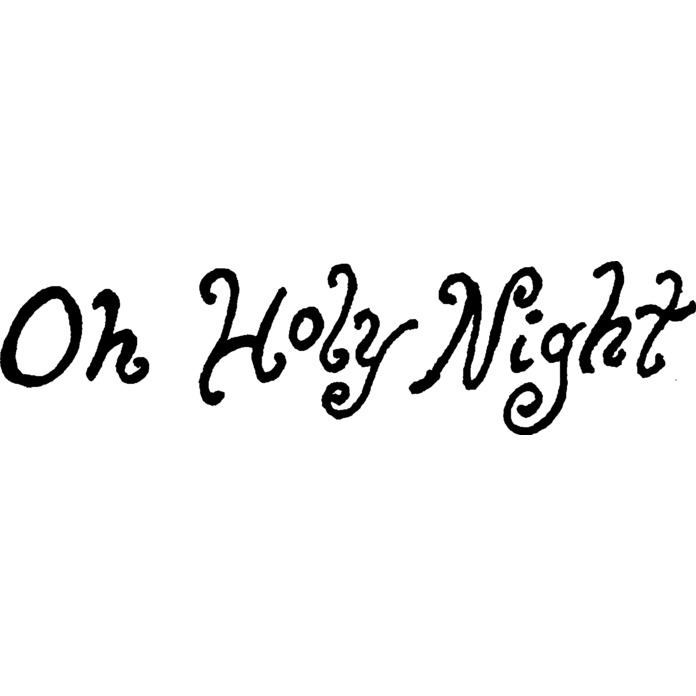 'Oh Holy Night' Unmounted Rubber Stamp - For Crafting, Scrapbooking and Card Making (RS015357)