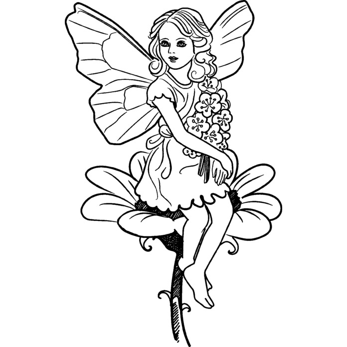 Mythical Fairy #22 Unmounted Clear Stamp Approx 40x60mm Angel 