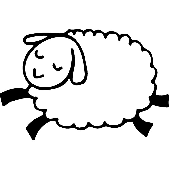 'Jumping Sheep' Unmounted Rubber Stamp (RS017124) - Picture 3 of 6