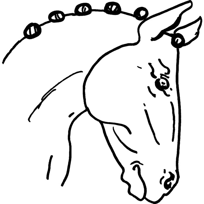 'Dressage Horse' Unmounted Rubber Stamp - For Crafting, Scrapbooking and Card Making (RS017157)