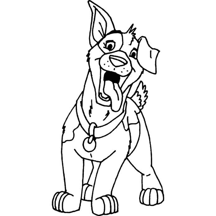 'Happy Dog' Unmounted Rubber Stamp - For Crafting, Scrapbooking and Card Making (RS018309)