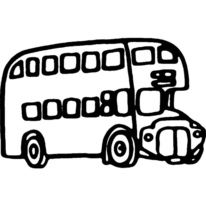 'London Bus' Unmounted Rubber Stamp -  For Crafting, Scrapbooking and Card Making - Size A7 (RS00011313)