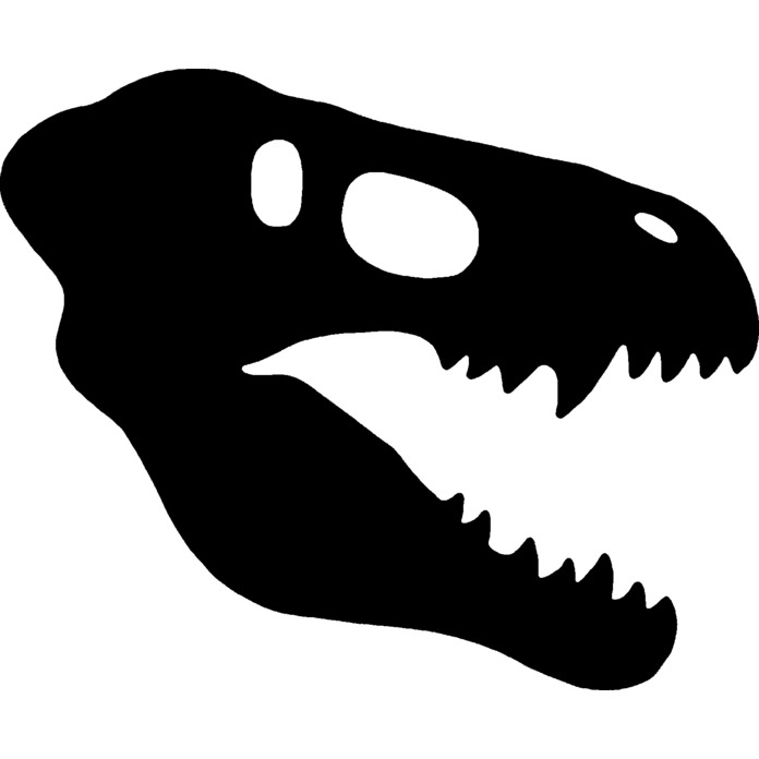 'Dinosaur Skull' Unmounted Rubber Stamp -  For Crafting, Scrapbooking and Card Making - Size A7 (RS00011623)