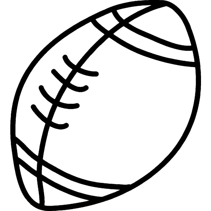 'Rugby Ball' Unmounted Rubber Stamp - For Crafting, Scrapbooking and Card Making - Size A7 (RS00011839)