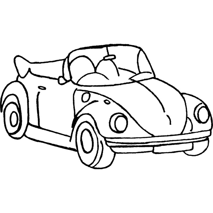 'Vintage Car' Unmounted Rubber Stamp - For Crafting, Scrapbooking and Card Making (RS019316)