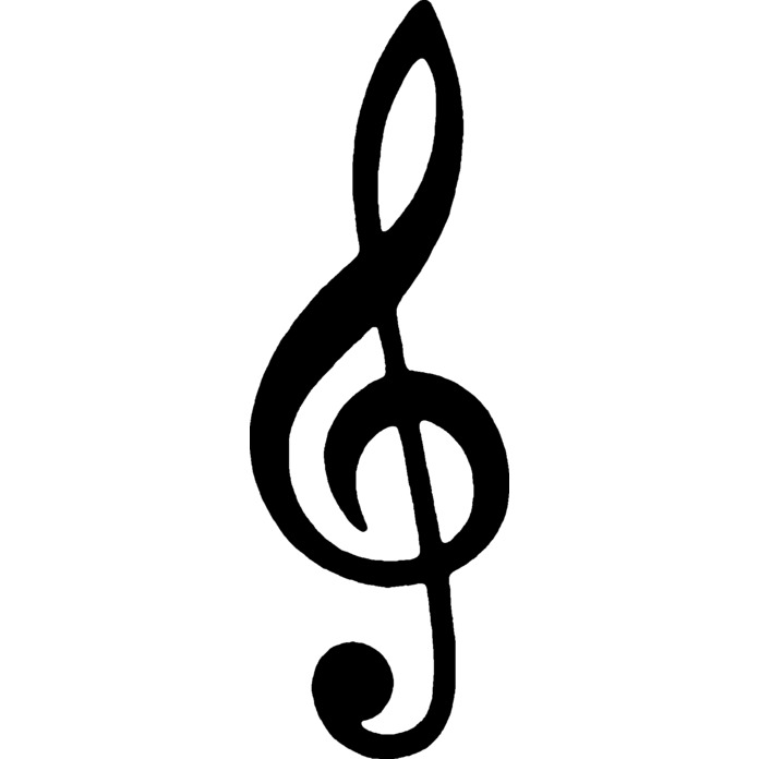 'Music Note' Unmounted Rubber Stamp -  For Crafting, Scrapbooking and Card Making - Size A7 (RS00012659)