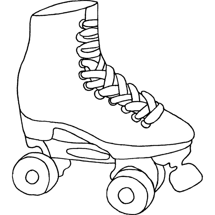 'Rollerskate' Unmounted Rubber Stamp (RS019952)