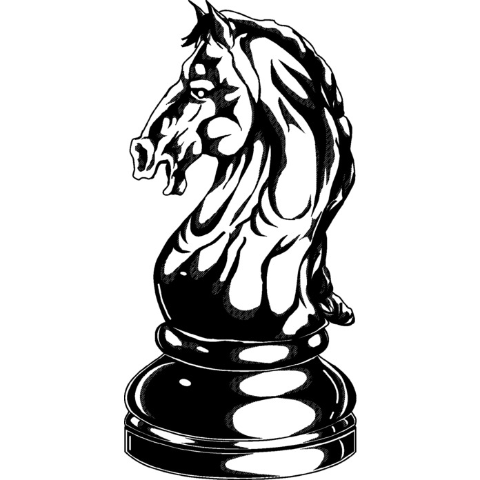 'Knight Chess Piece' Unmounted Rubber Stamp (RS020256)