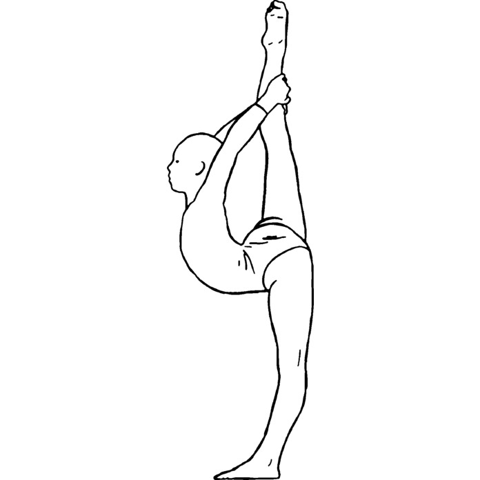 'Gymnast' Unmounted Rubber Stamp -  For Crafting, Scrapbooking and Card Making - Size A7 (RS00014113)