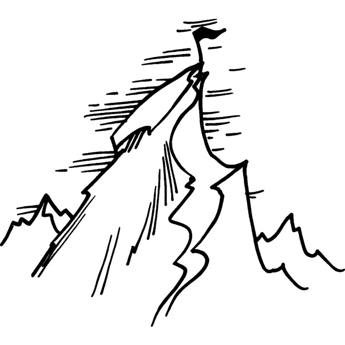 'Mount Everest Summit' Unmounted Rubber Stamp - For Crafting, Scrapbooking and Card Making (RS024302)