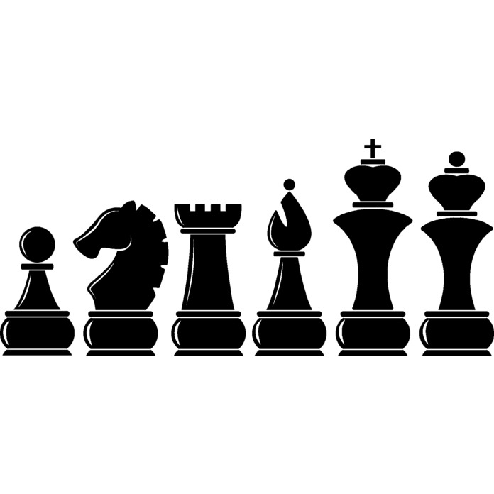 'Chess Pieces' Unmounted Rubber Stamp - For Crafting, Scrapbooking and Card Making - Size A7 (RS00031628)