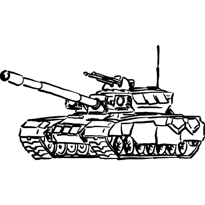'Army Tank' Unmounted Rubber Stamp - For Crafting, Scrapbooking and Card Making (RS025450)