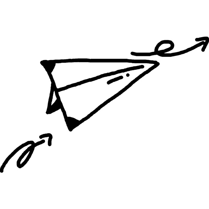 'Paper Airplane' Unmounted Rubber Stamp - A7 - Craft Stamp for Scrapbooking, Card Making, Journals and Creative Projects (RS00033988)