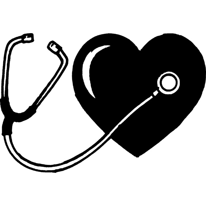 'Stethoscope & Heart' Unmounted Rubber Stamp - For Crafting, Scrapbooking and Card Making - Size A7 (RS00034838)