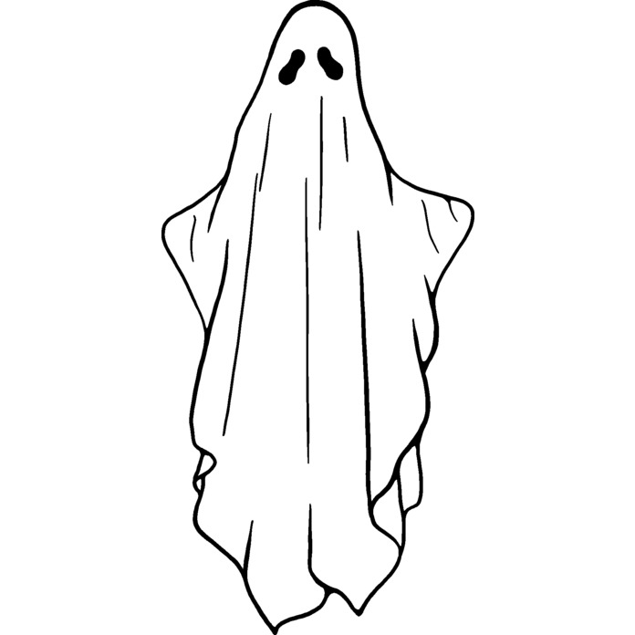 'Sheet Ghost' Unmounted Rubber Stamp - For Crafting, Scrapbooking and Card Making (RS027328)