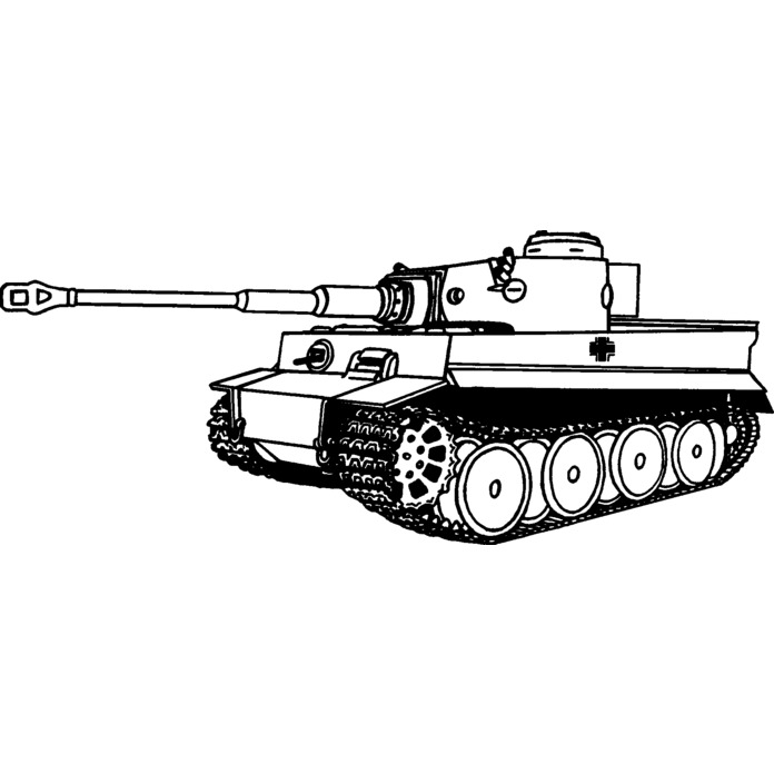 'Tiger Tank' Unmounted Rubber Stamp - Craft Stamp for Scrapbooking, Card Making, Journals and Projects (RS027436)