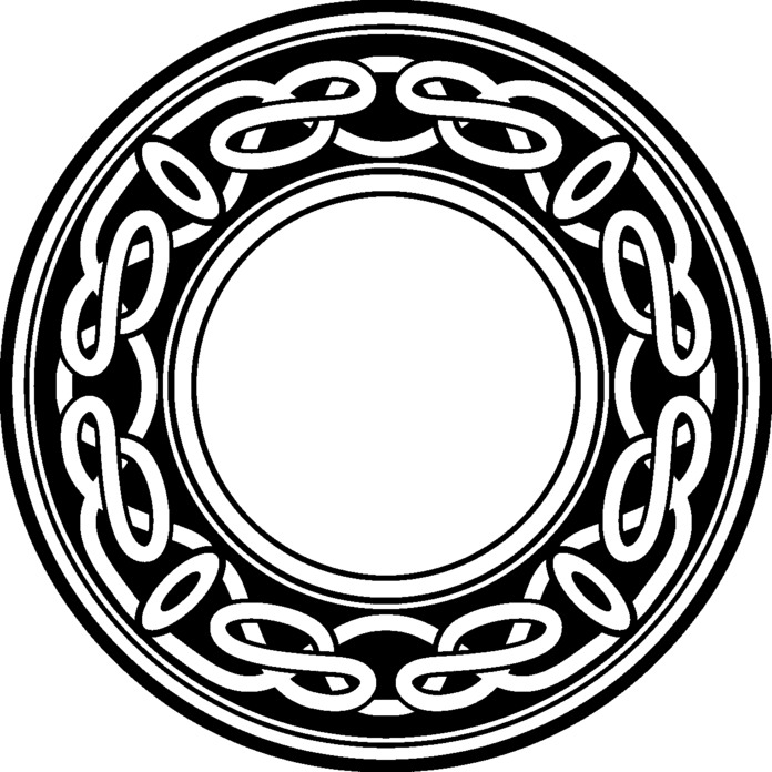 'Celtic Circle' Unmounted Rubber Stamp - For Crafting, Scrapbooking and Card Making - Size A7 (RS00038148)