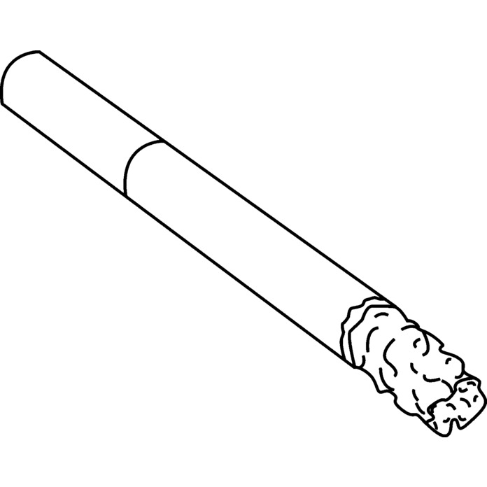 'Cigarette' Unmounted Rubber Stamp - For Crafting, Scrapbooking and Card Making - Size A7 (RS00038838)