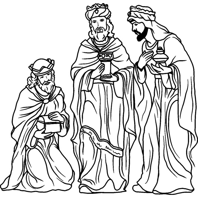 'Religious Three Wise Men' Unmounted Rubber Stamp - For Crafting, Scrapbooking and Card Making - Size A7 (RS00041982)