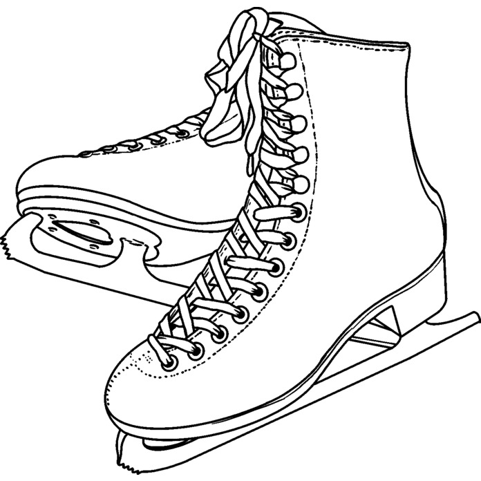 'Ice Skates' Unmounted Rubber Stamp - A7 - Craft Stamp for Scrapbooking, Card Making, Journals and Creative Projects (RS00042822)