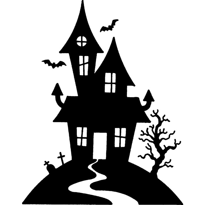 'Haunted House' Unmounted Rubber Stamp (RS035286) | eBay