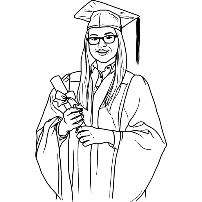 'Graduate' Unmounted Rubber Stamp - For Crafting, Scrapbooking and Card Making (RS035441)