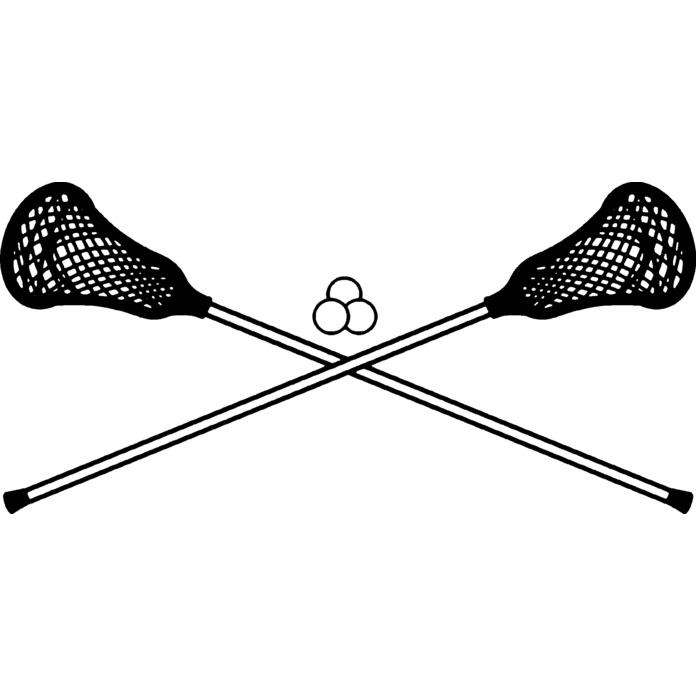 'Lacrosse Sticks' Unmounted Rubber Stamp - For Crafting, Scrapbooking and Card Making - Size A7 (RS00045562)