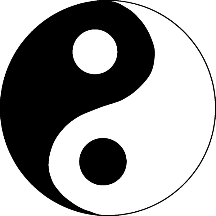 'Yin Yang' Unmounted Rubber Stamp -  For Crafting, Scrapbooking and Card Making - Size A7 (RS00048393)