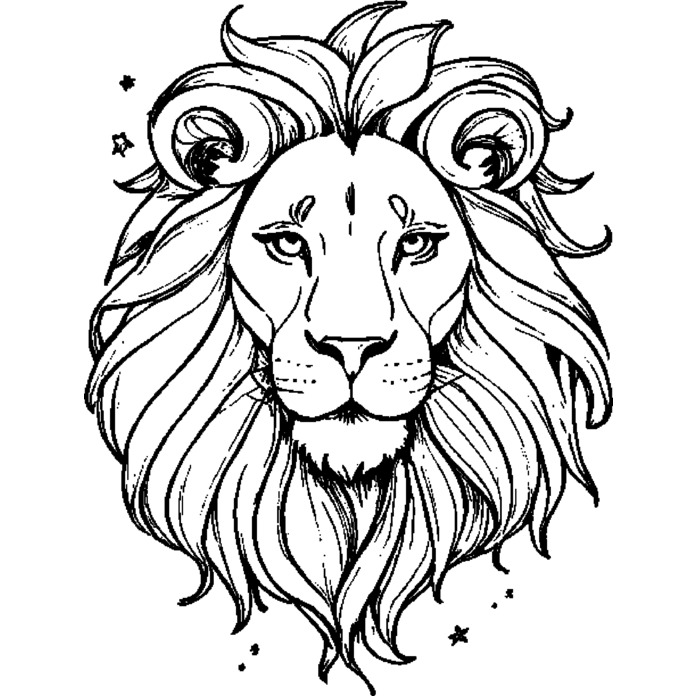 'Leo Lion' Unmounted Rubber Stamp (RS044820) - Picture 3 of 6