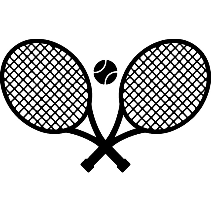 'Tennis Rackets And Ball' Unmounted Rubber Stamp - For Crafting, Scrapbooking and Card Making (RS045350)