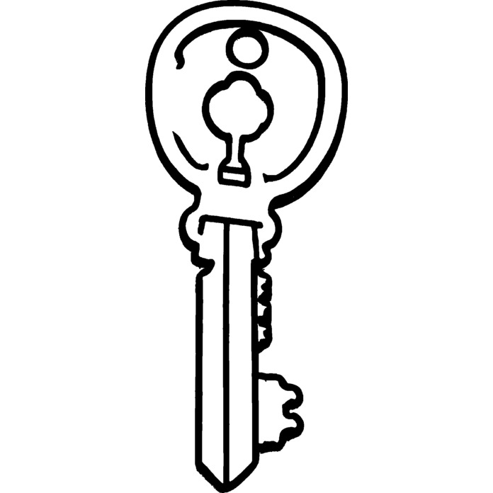 'Club Key' Unmounted Rubber Stamp -  For Crafting, Scrapbooking and Card Making - Size A7 (RS00055637)