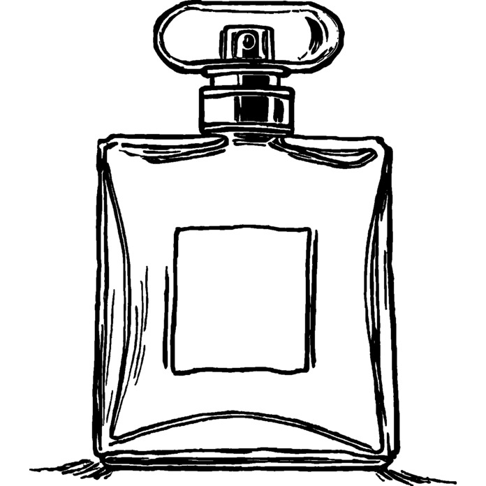 'Perfume Bottle' Unmounted Rubber Stamp - For Crafting, Scrapbooking and Card Making - Size A7 (RS00056259)