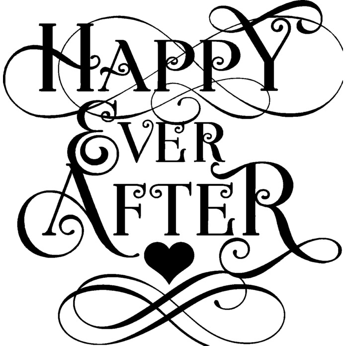 'Happy Ever After' Unmounted Rubber Stamp - For Crafting, Scrapbooking and Card Making (RS048589)