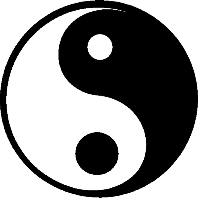 'Ying Yang Symbol' Unmounted Rubber Stamp - For Crafting, Scrapbooking and Card Making (RS049300)