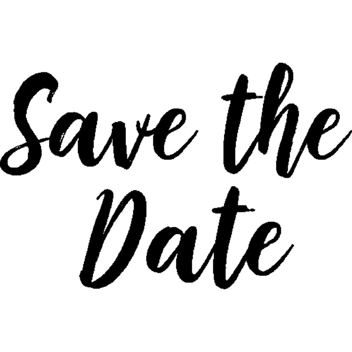 'Save The Date' Unmounted Rubber Stamp - For Crafting, Scrapbooking and Card Making (RS051145)