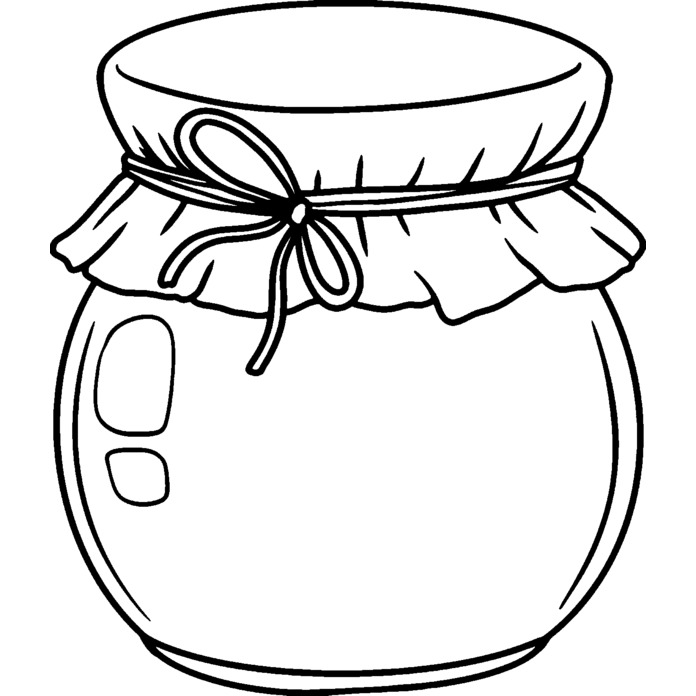 'Round Jar' Unmounted Rubber Stamp -  For Crafting, Scrapbooking and Card Making - Size A7 (RS00060055)