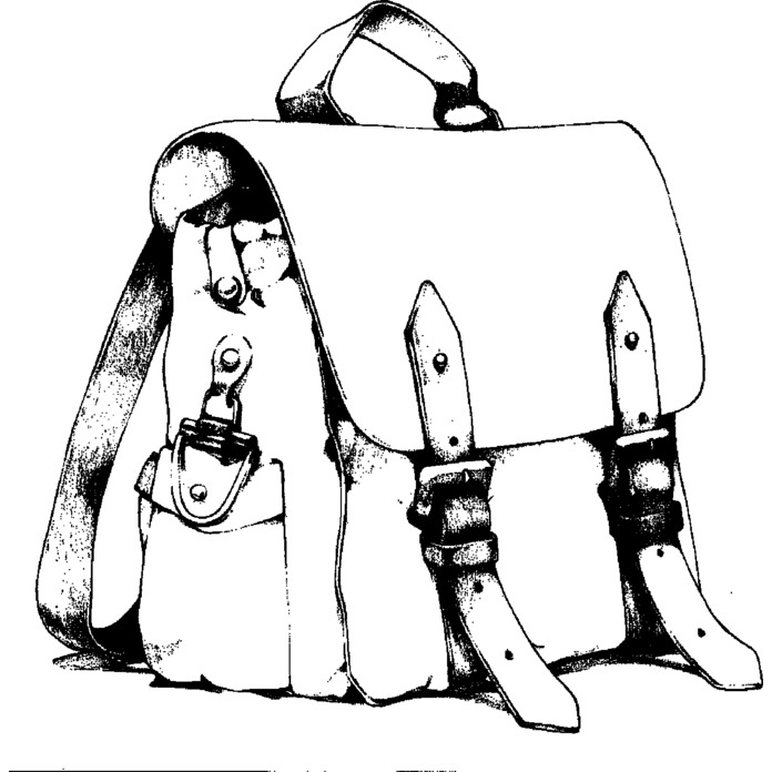 'School Backpack' Unmounted Rubber Stamp - For Crafting, Scrapbooking and Card Making (RS053529)