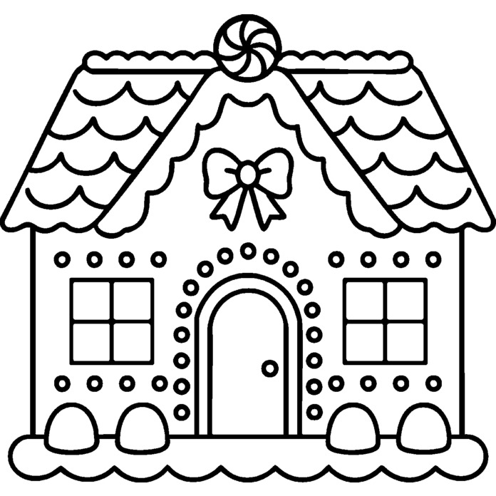'Ginger Bread House' Unmounted Rubber Stamp - Craft Stamp for Scrapbooking, Card Making, Journals and Projects (RS053911)
