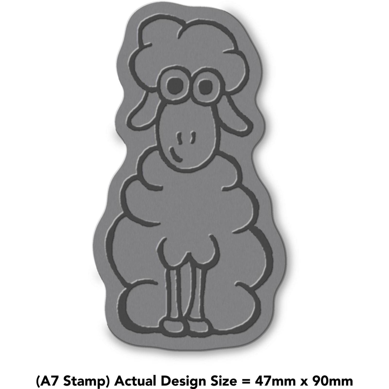 'Sheep' Rubber Stamp - Unmounted Design for Crafting & Scrapbooking (RS003463) - Picture 4 of 6