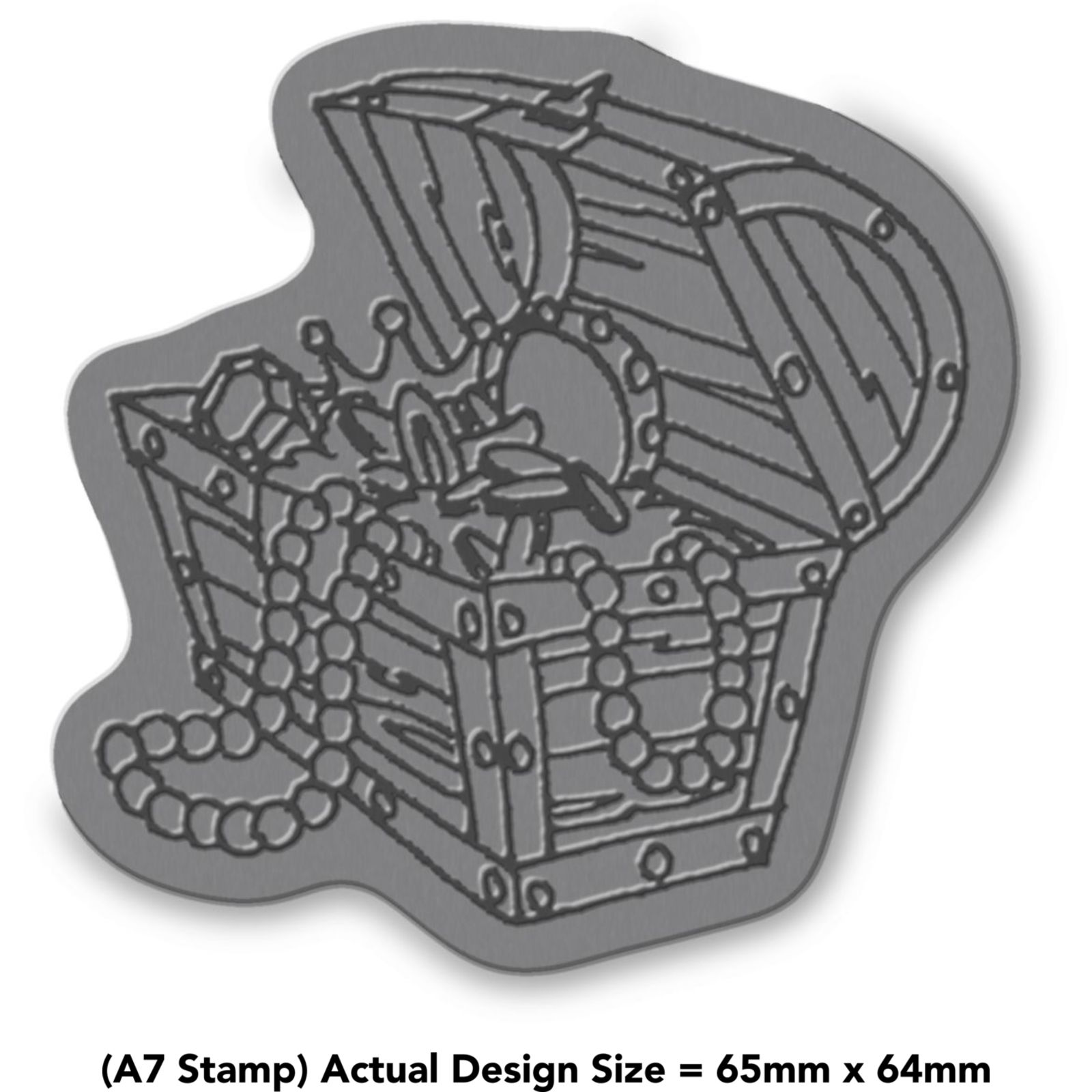 'Treasure Chest' Unmounted Rubber Stamp (RS010268)