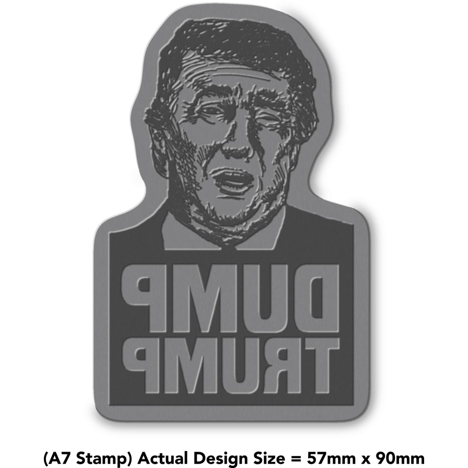 'Donald Trump Portrait' Unmounted Rubber Stamp (RS013023)