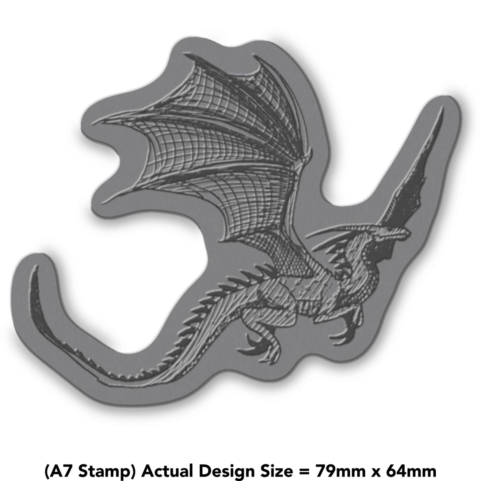 'Flying Dragon' Unmounted Rubber Stamp (RS015567)