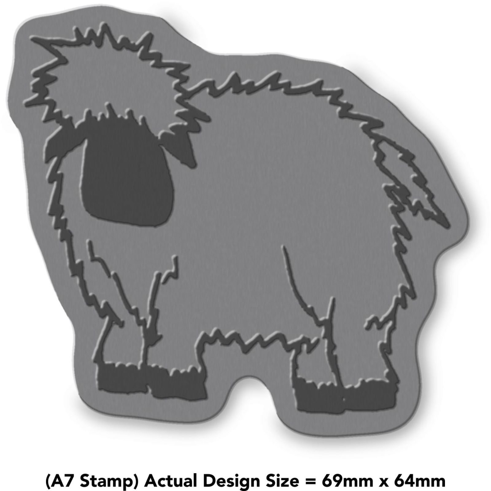 'Standing Sheep' Unmounted Rubber Stamp (RS017496) - Picture 4 of 6