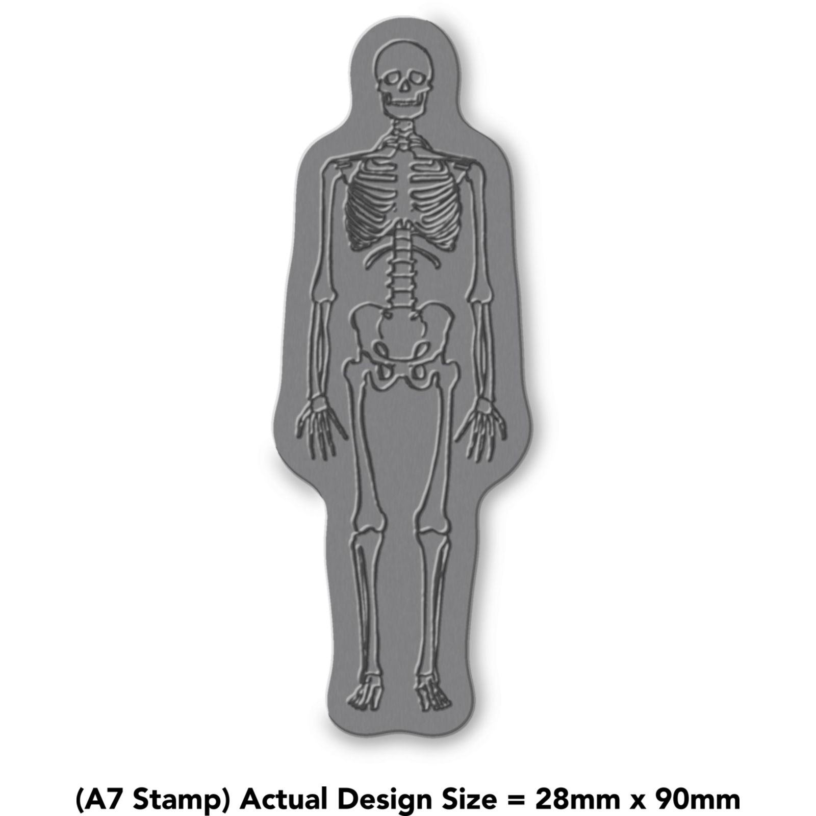 'Skeleton' Unmounted Rubber Stamp (RS024138)